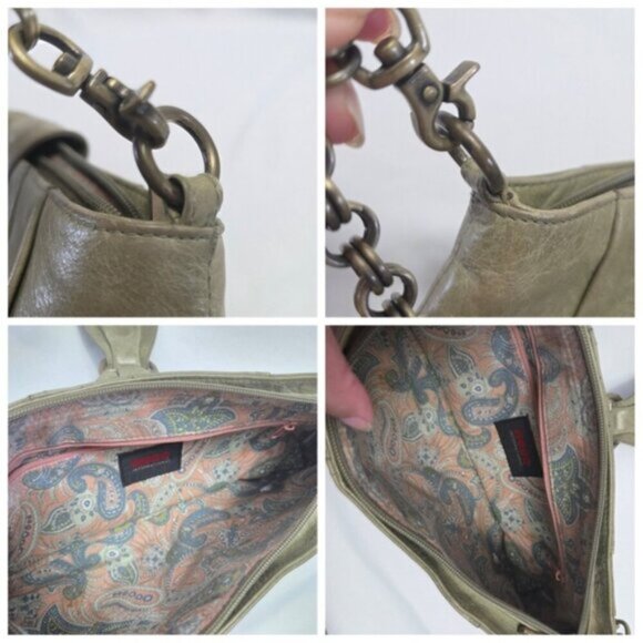 Perlina Leather Convertible Clutch Chain Shoulder Bag - Picture 14 of 14